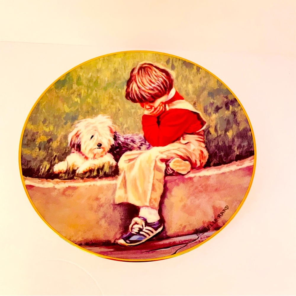 Collector Plate David’s Dilemma by Lucelle Raad Boy with Dog Wall Decor